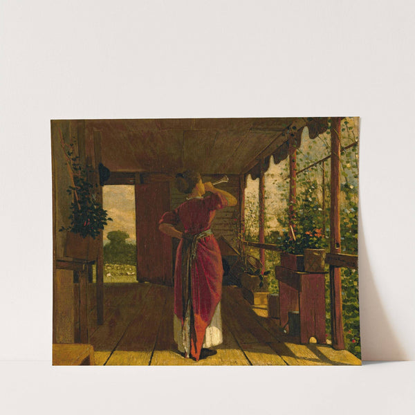 The Dinner Horn by Winslow Homer