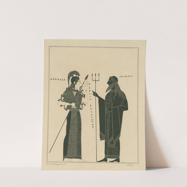 The dispute between Athena and Poseidon over sovereignty of Attica (1844-1861) by A. Rey