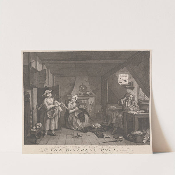 The Distressed Poet by William Hogarth