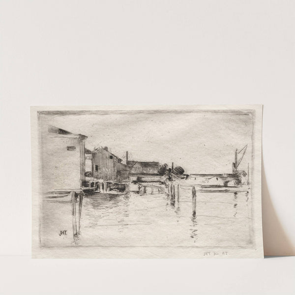 The Dock, Bridgeport, Connecticut (c. 1889) by John Henry Twachtman