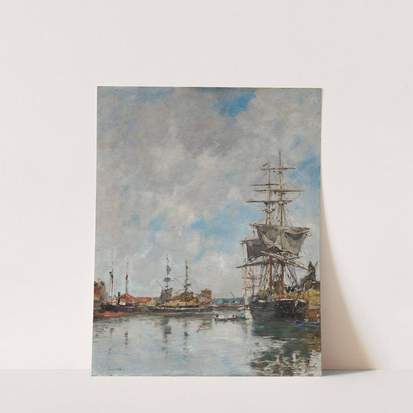 The Dock of Deauville (1891) by Eugène Boudin