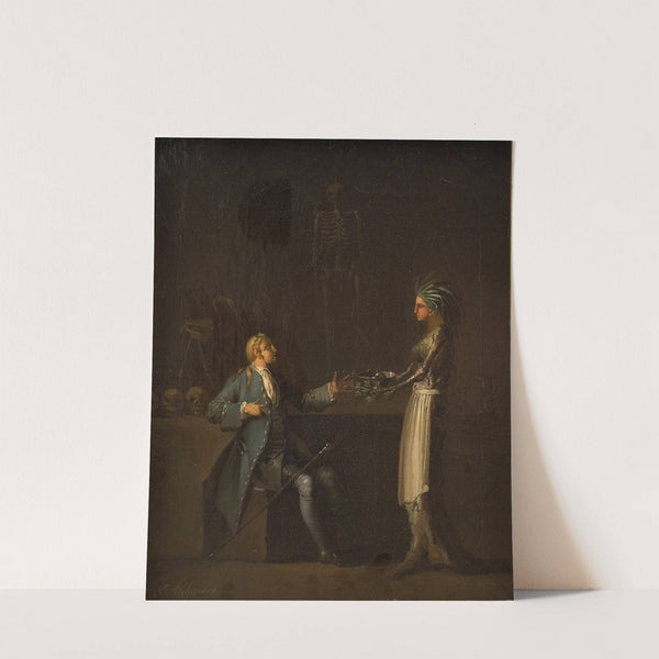 The Doctor´s Wife Reveals her Husband´s Intention of Anatomising Niels Klim (1785 – 1787) by Nicolai Abildgaard