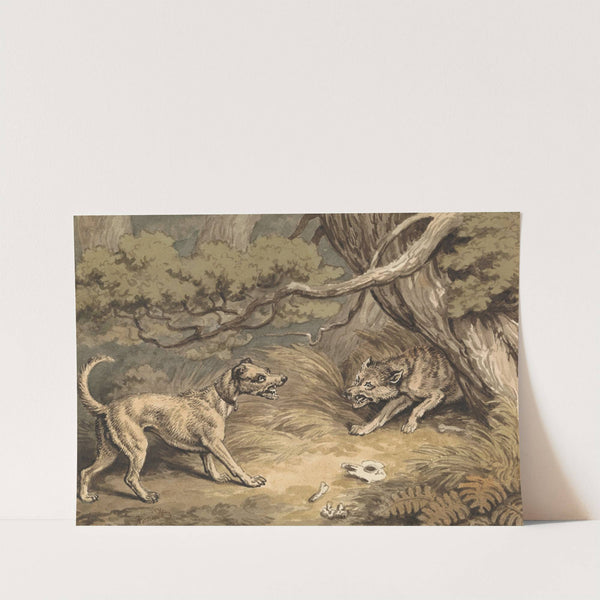 The Dog and the Wolf by Samuel Howitt