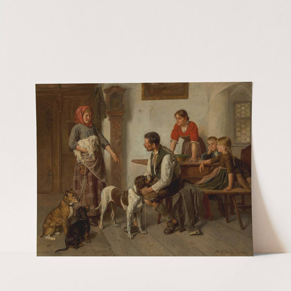 The dog seller by Adolf Eberle