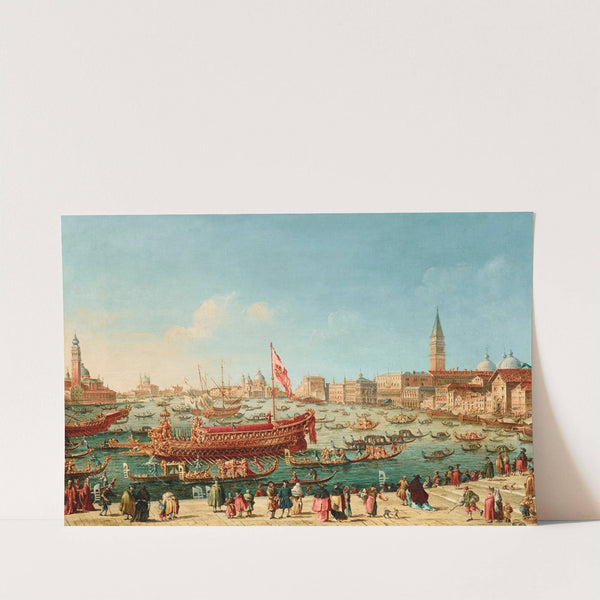 The Doge on the Bucintoro near the Riva di Sant’Elena, Venice by Giovanni Grubacs