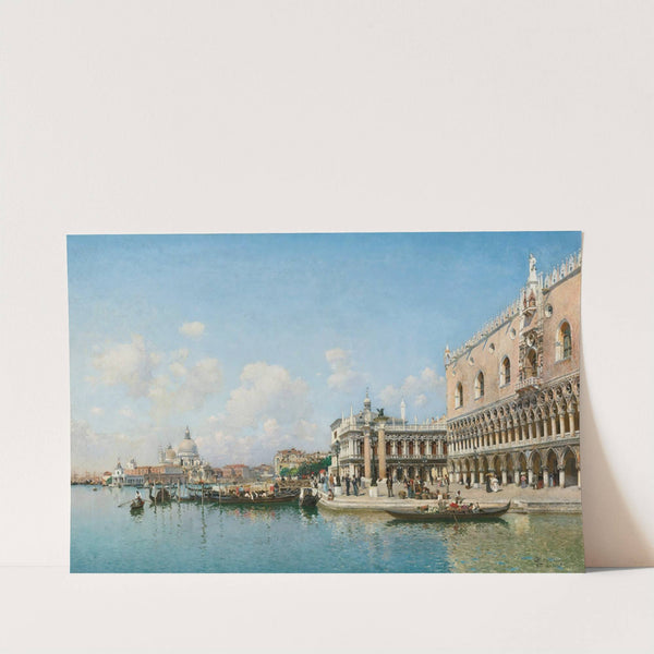 The Doge’S Palace And Santa Maria Della Salute by Federico del Campo