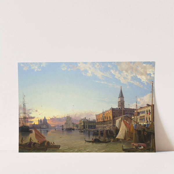 The Doge's Palace and the Piazzetta di San Marco with a View of the Grand Canal and Santa Maria Della Salute Beyond by Friedrich von Nerly