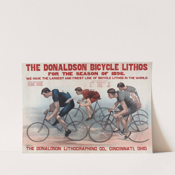 The Donaldson bicycle lithos for the season of 1896 (1896) by Donaldson Lith. Co