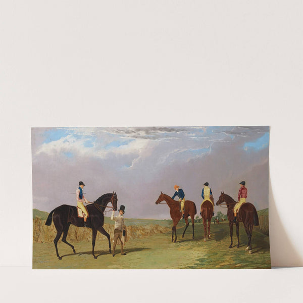 The Doncaster Gold Cup 1825; ‘Lottery’, ‘Longwaist’, ‘Cedric’ and ‘Figaro’ (1827) by John Frederick Herring Snr.