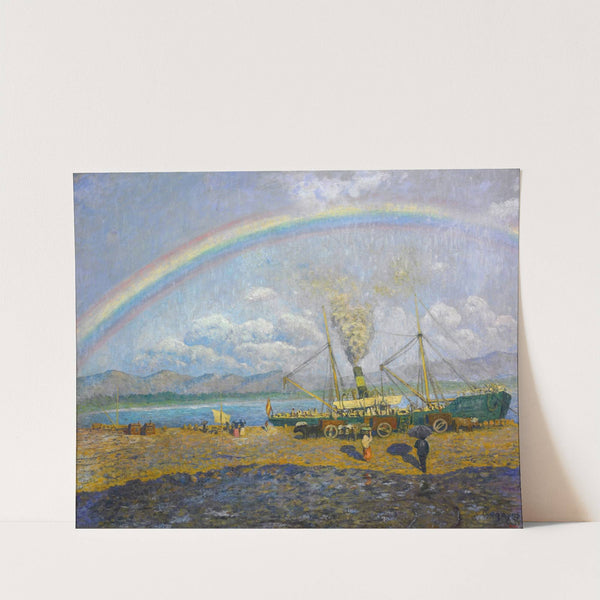 The Downpour. Santoña Bay (1900) by Darío de Regoyos