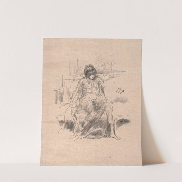 The Draped Figure Seated (1893) by James Abbott McNeill Whistler