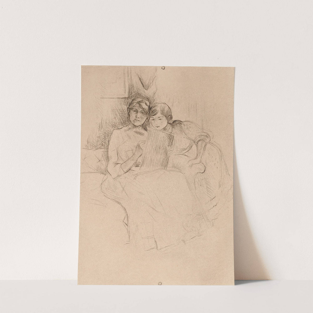 The Drawing Lesson (1889) by Berthe Morisot