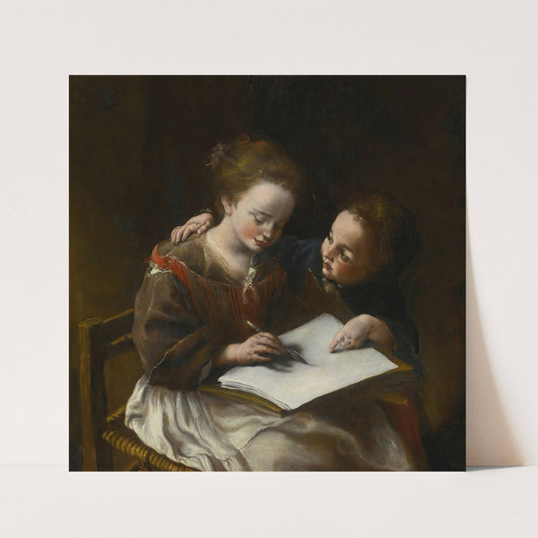 The Drawing Lesson by Domenico Guidobono