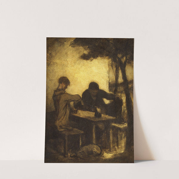 The Drinkers (by 1861) by Honoré Daumier