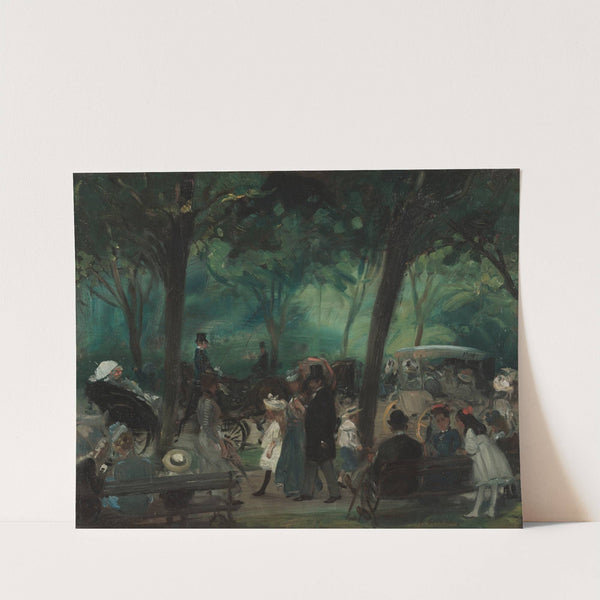 The Drive, Central Park (c. 1905) by William James Glackens