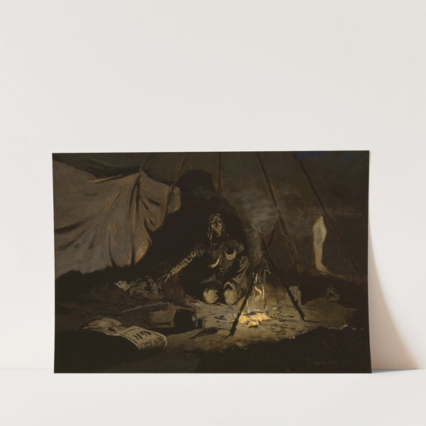 The Dry Leaves Lasted Longer Than She (1899) by Frederic Remington