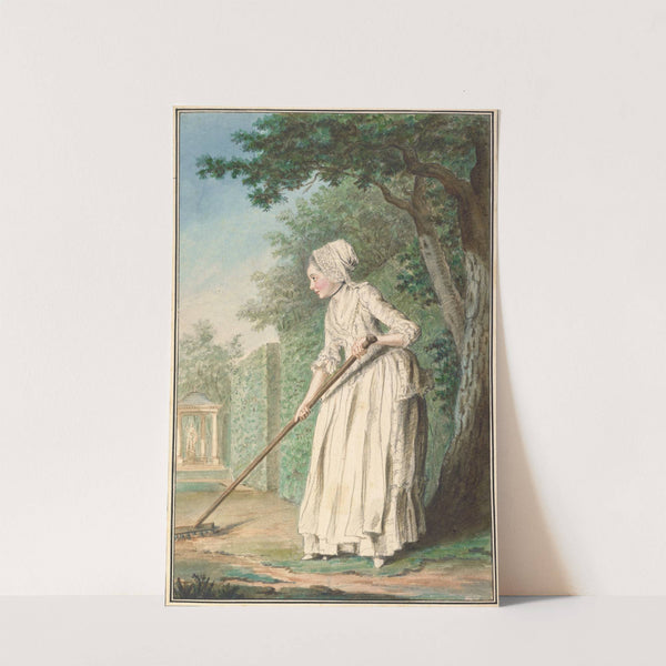 The Duchess of Chaulnes as a Gardener in an Allée by Louis Carrogis Carmontelle