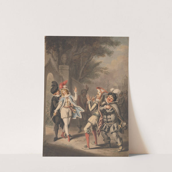 The Duel; ‘Twelfth Night,’ Act III, Scene IV (ca. 1790) by Henry William Bunbury