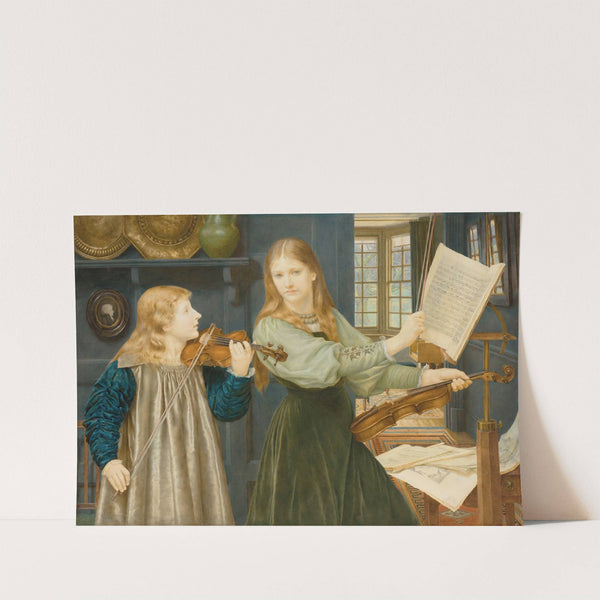 The Duet; Portraits of Alexandra, daughter of Rev. G. Kitchin and Winifrid, daughter of the painter by Henry James Holiday