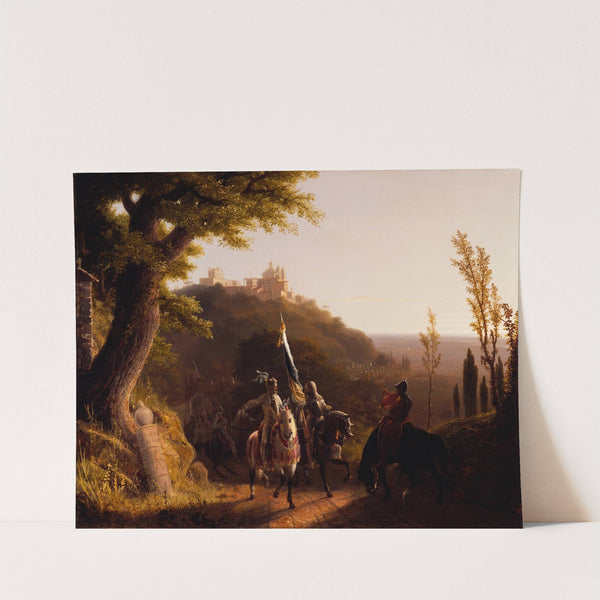 The Duke of Bourbon's Halt at La Riccia, on His March to the Assau Rome, May 3d, 1527 by Robert Walter Weir