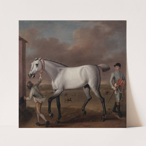 The Duke of Hamilton’s Grey Racehorse ‘Victorious’ at Newmarket (ca. 1725) by John Wootton
