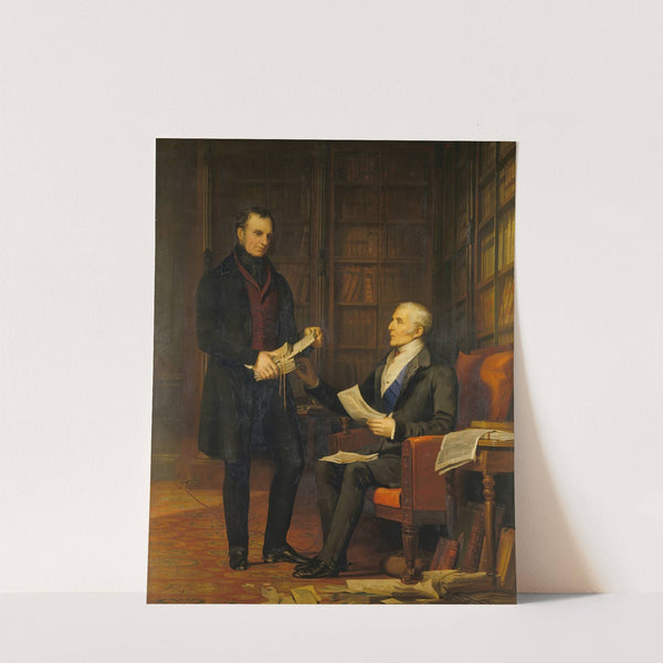 The Duke of Wellington with Colonel Gurwood at Apsley House by Andrew Morton