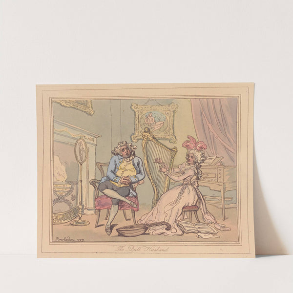 The dull husband (1789) by Thomas Rowlandson