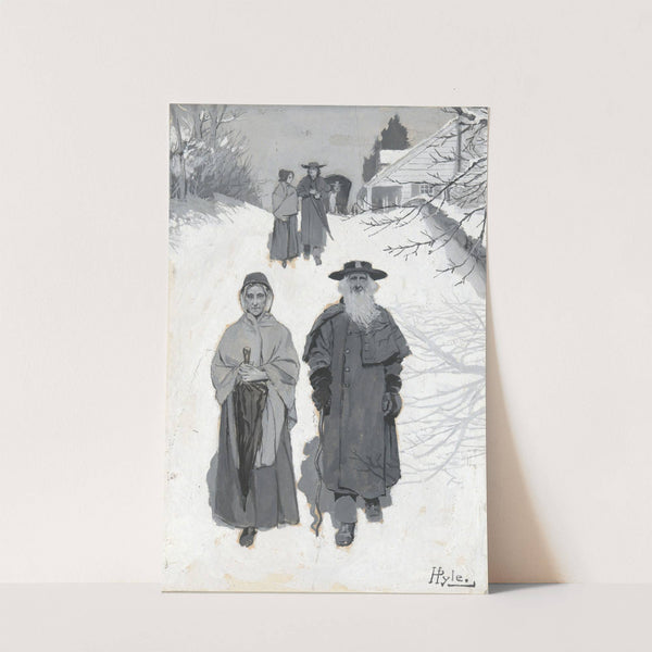 The Dunkers - Going to Meeting by Howard Pyle