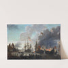 The Dutch Burning English Ships during the Dutch Raid on the Medway, 20 June 1667 by Jan van Leyden