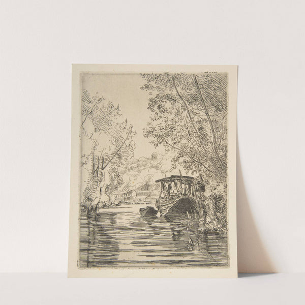 The Dyer’s Boat (Bas-Meudon) (ca. 1868) by Félix Bracquemond