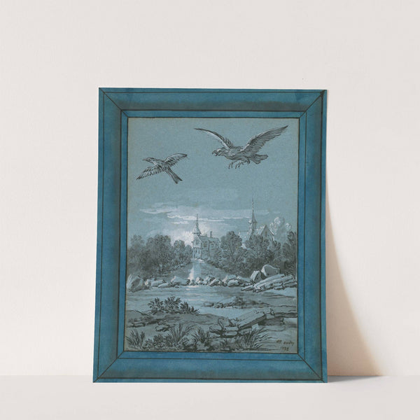 The Eagle and the Magpie by Jean-Baptiste Oudry