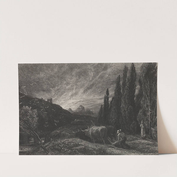 The early ploughman by Samuel Palmer