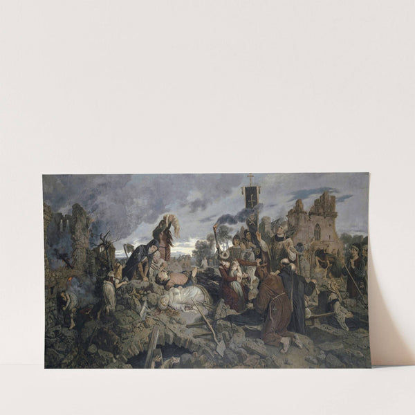 The Earthquake In Basel In 1356 (1886) by Ernst Stückelberg