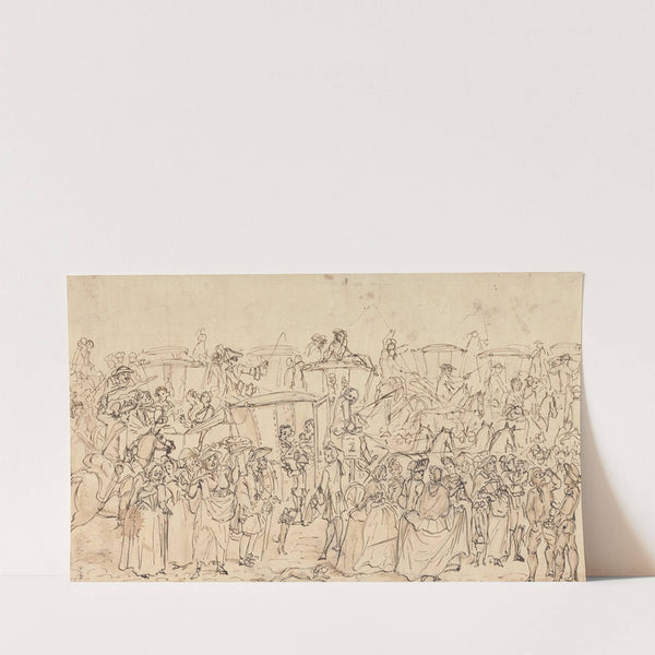 The Earthquake Scare in Piccadilly (1750) by Louis Philippe Boitard