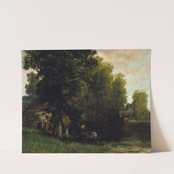 The Edge of the Pool (Au Bord de lEtang) by Gustave Courbet