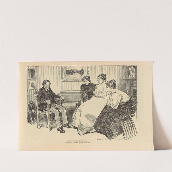 The education of Mr. Pipp. A trip abroad is suggested by Mrs. Plpp and the girls (1893-1900) by Charles Dana Gibson