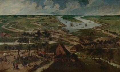 The Eel Huts in the Antwerp Polder outside the Lillo or Slijk Gate
