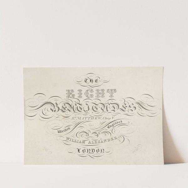 The eight beatitudes Pl.01 (1820) by William Alexander