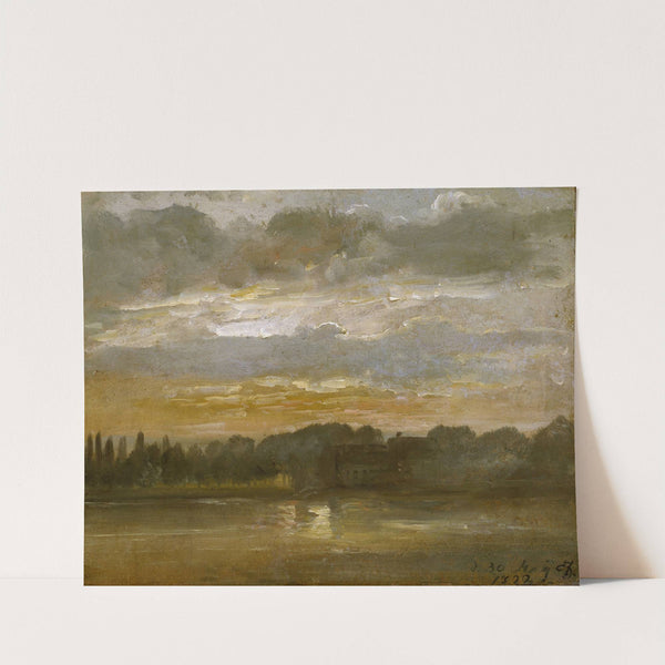 The Elb in the Evening by Johan Christian Dahl