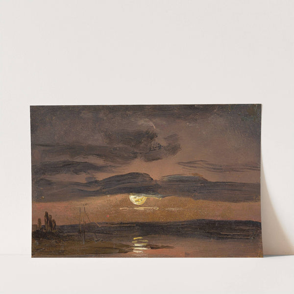 The Elbe by Moonlight by Johan Christian Dahl