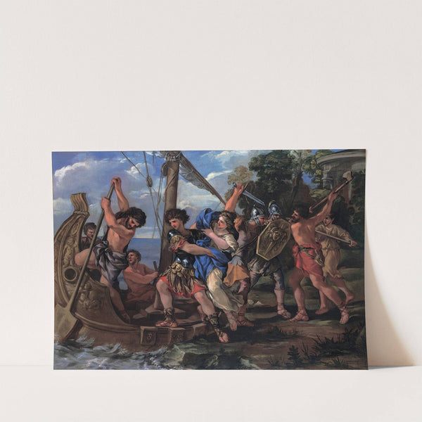 The Elena kidnapping by Giovanni Francesco Romanelli
