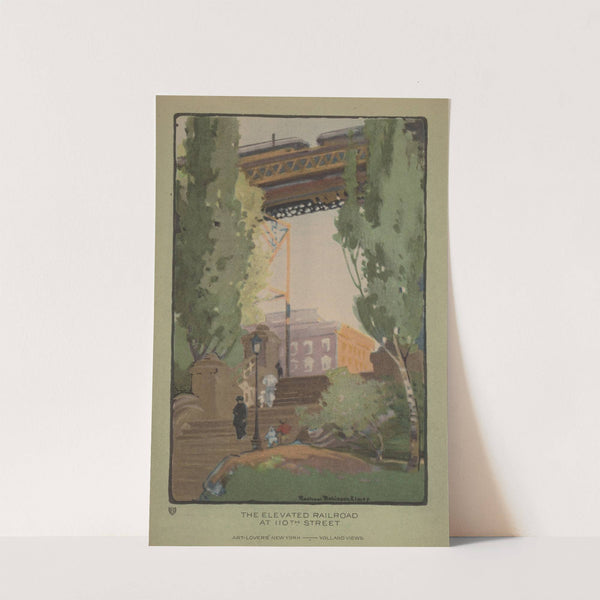 The Elevated Railroad at 110th Street (1914) by Rachael Robinson Elmer