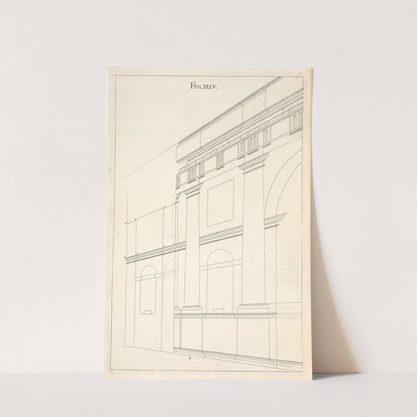 The elevation of the forty-first figure in perspective. by Andrea Pozzo