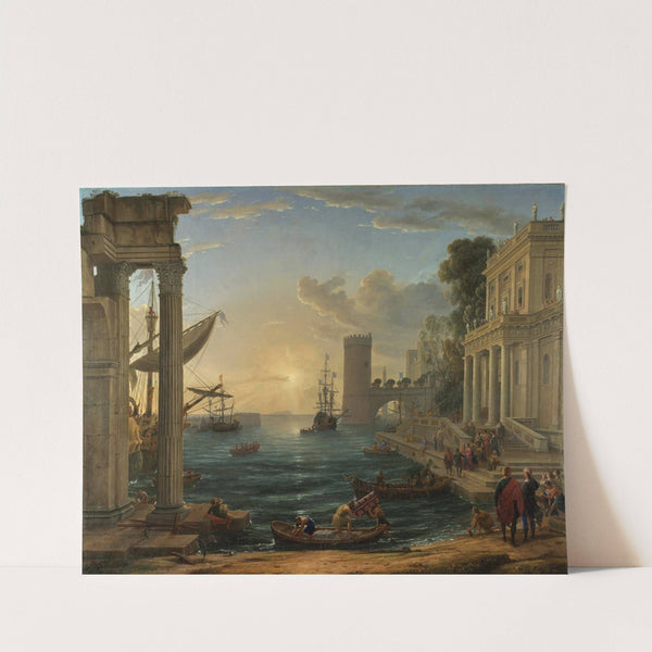 The Embarkation of the Queen of Sheba (1648) by Claude Lorrain