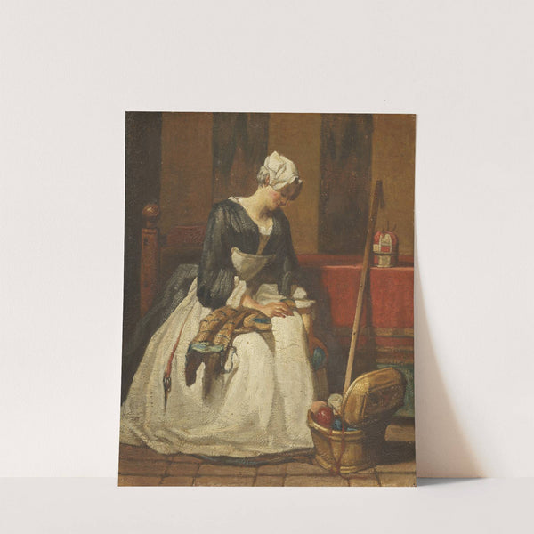 The Embroiderer by Jean Siméon Chardin