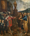 The Emperor Diocletian shows the Statue of Asclepius