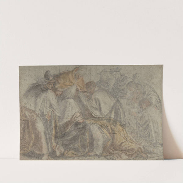 The Emperor Frederick Barbarossa Submitting to Pope Alexander III in the Presence of a Doge by Pietro Malombra