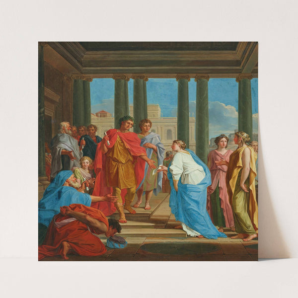 The Emperor Trajan giving an audience by Studio Of Noël Coypel