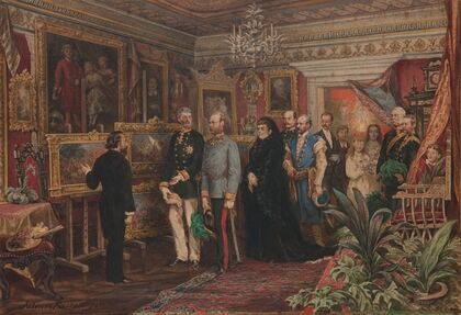 The Emperor Visiting Jan Matejko at His House at 47 Floriańska Street