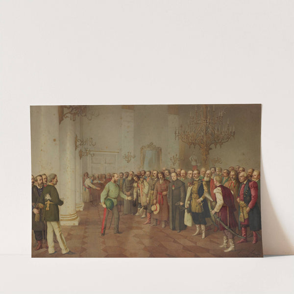 The Emperor Welcoming Polish and Ukrainian Delegation in Lviv by Franciszek Tepa